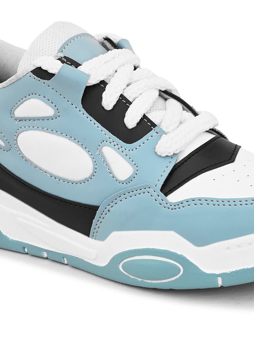 Fashion Victim Men Blue Colorblock Sneakers