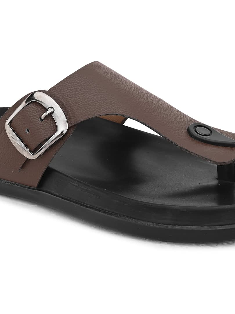 Fashion Victim Men Brown Office Slippers