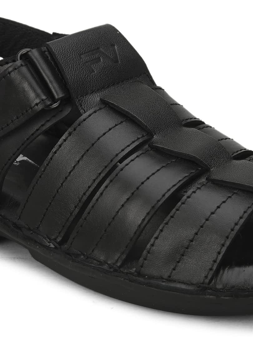 Fashion Victim Men Leather Fisherman Sandals