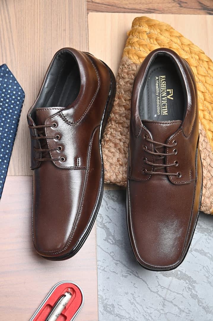fashion victim Men Leather Formal Derbys