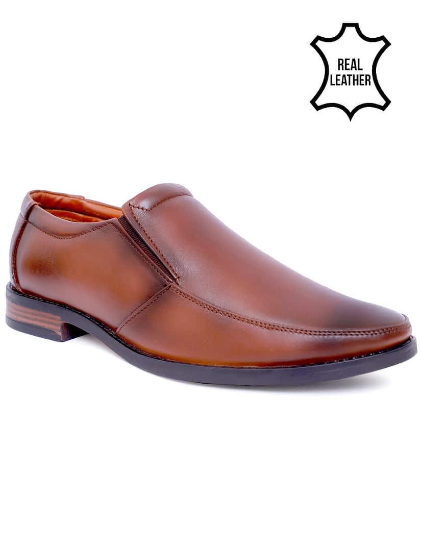 Fashion Victim Men Leather Formal Slip-On Shoes