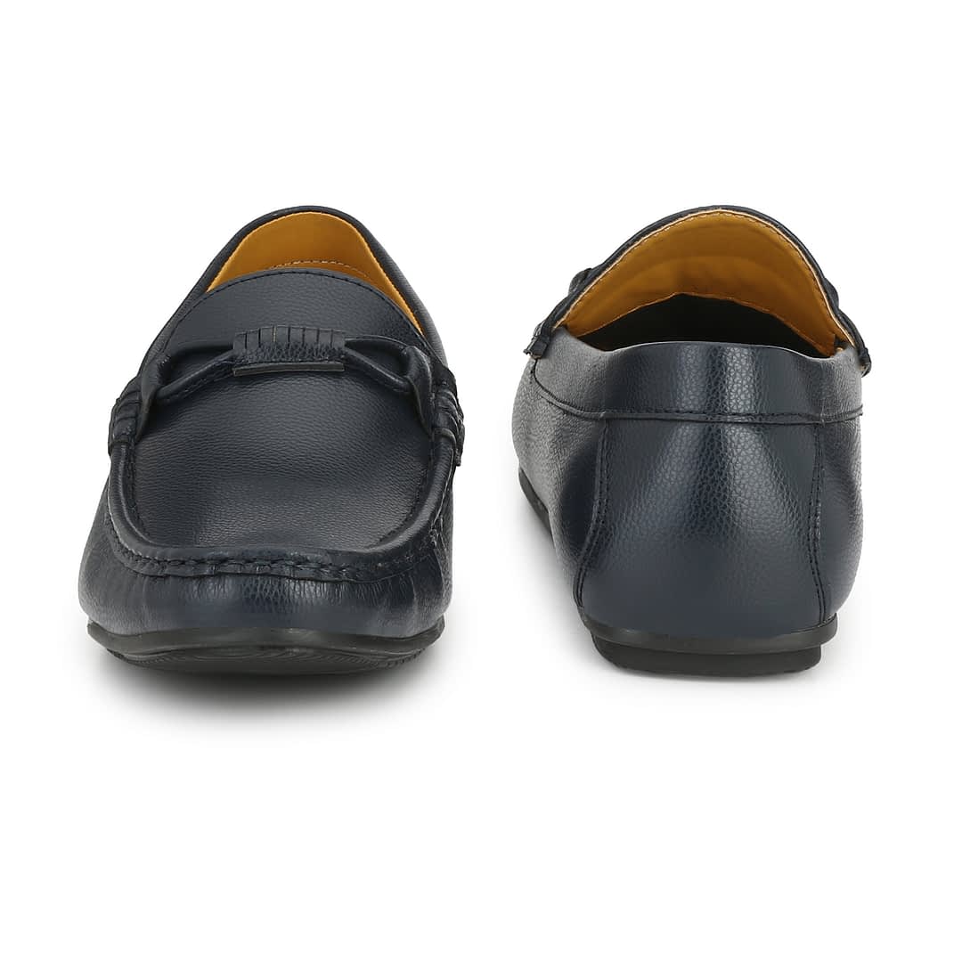 Fashion Victim Men Navy Blue Loafers