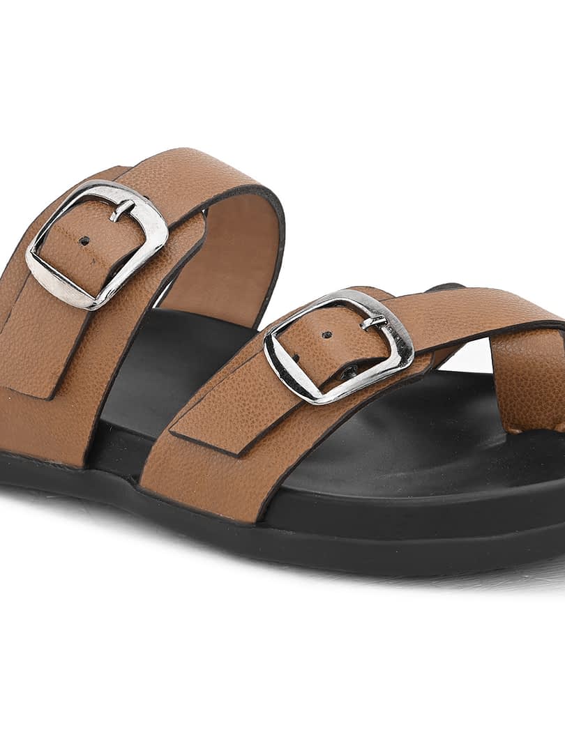 Fashion Victim Men Office Tan Slippers