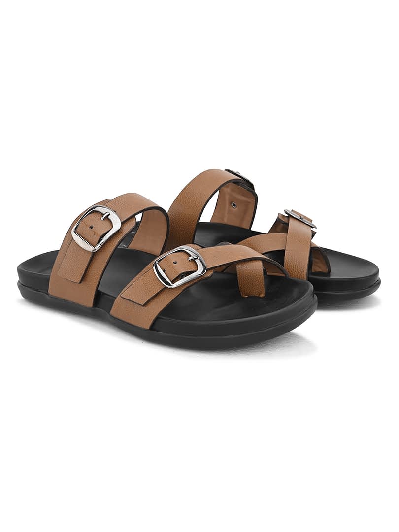 Fashion Victim Men Office Tan Slippers