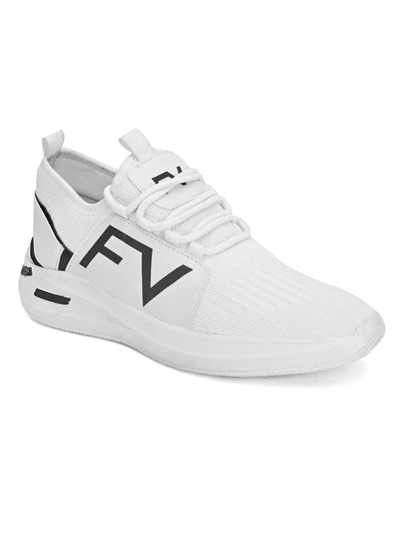 Fashion Victim Men Printed White Sneakers