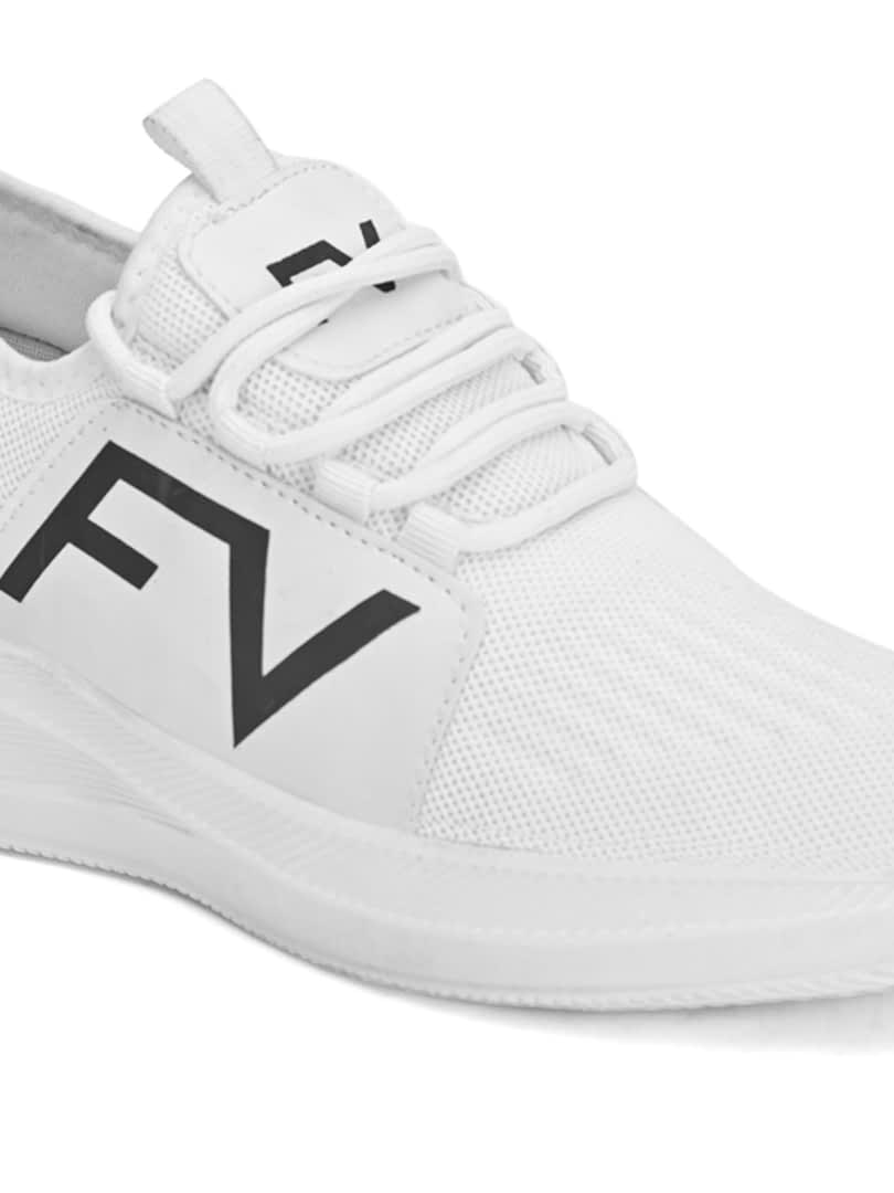 Fashion Victim Men Printed White Sneakers