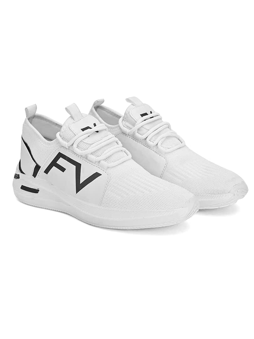 Fashion Victim Men Printed White Sneakers