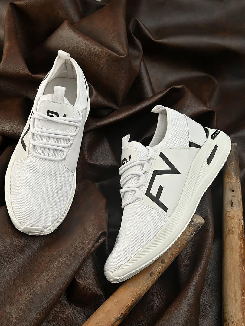 fashion victim Men Printed White Sneakers
