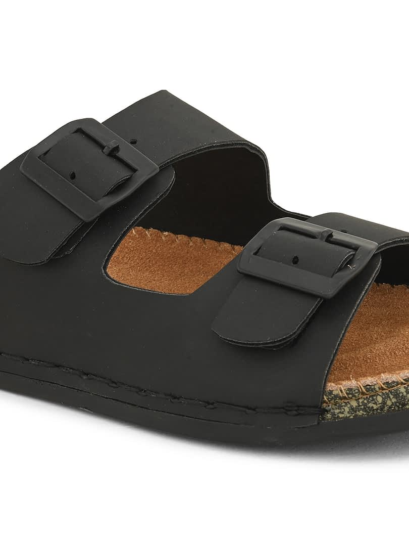 Fashion Victim Fashion Victim Men Stylish Leather Insole Slippers