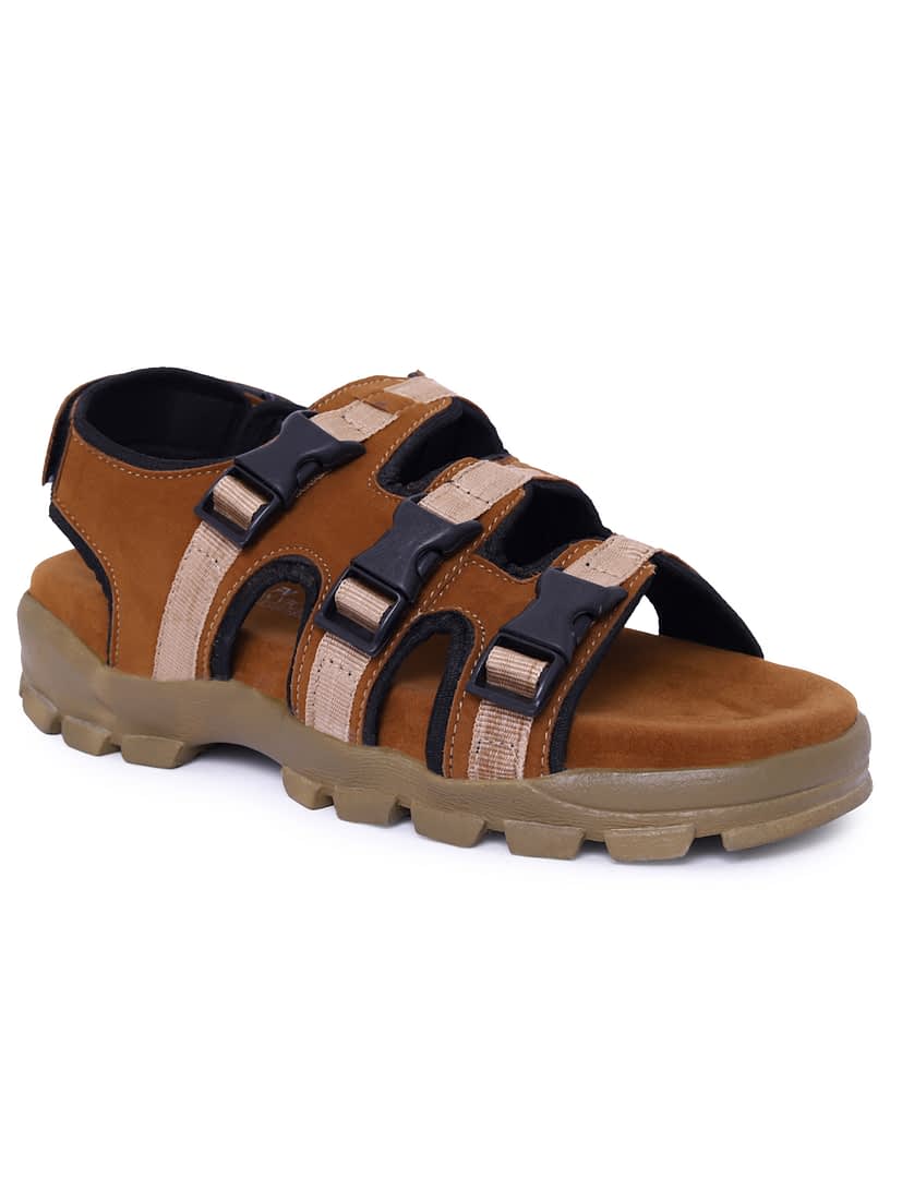 Fashion Victim Men Tan Fisherman Sandals