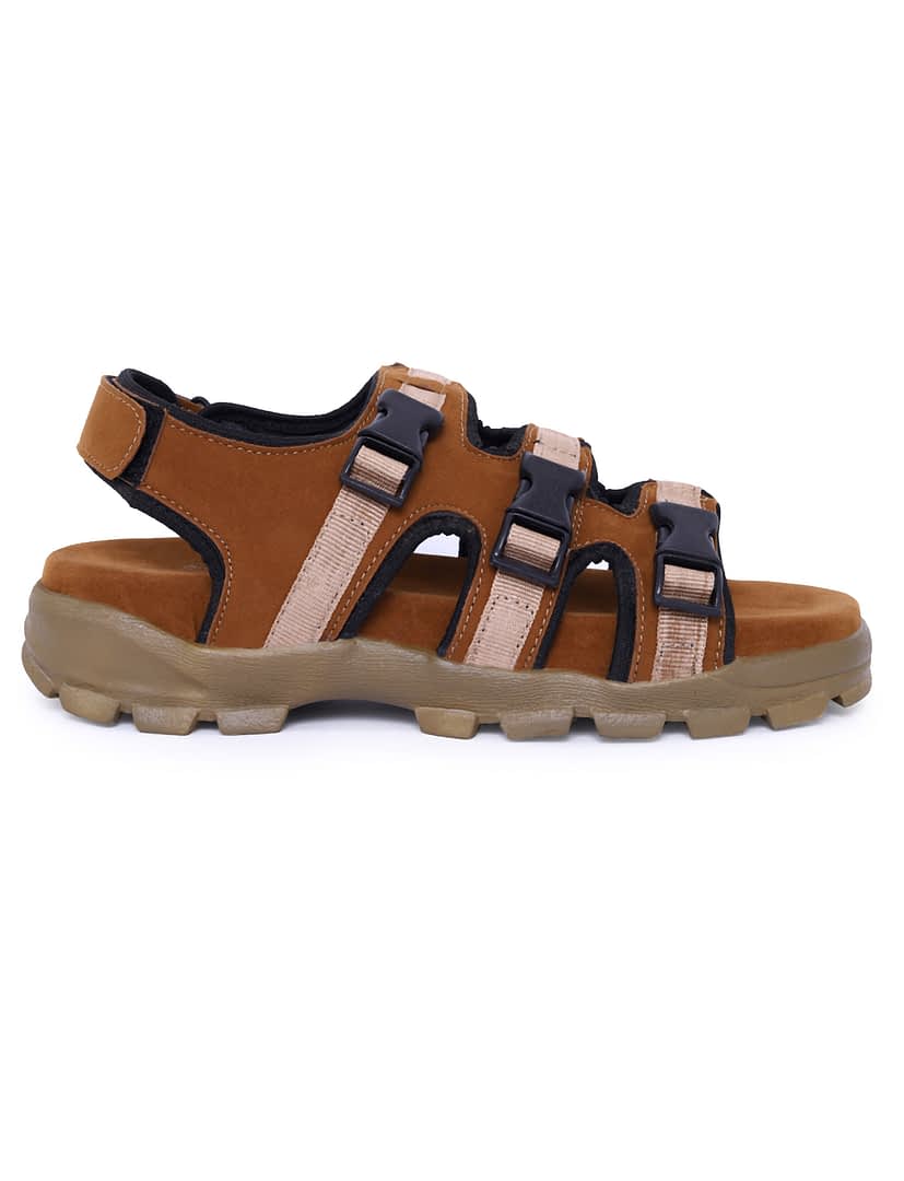 Fashion Victim Men Tan Fisherman Sandals
