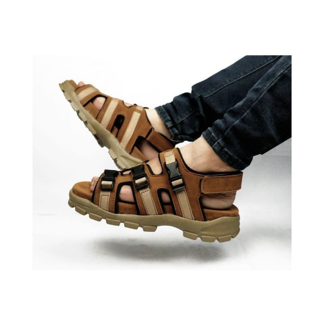 fashion victim Men Tan Fisherman Sandals