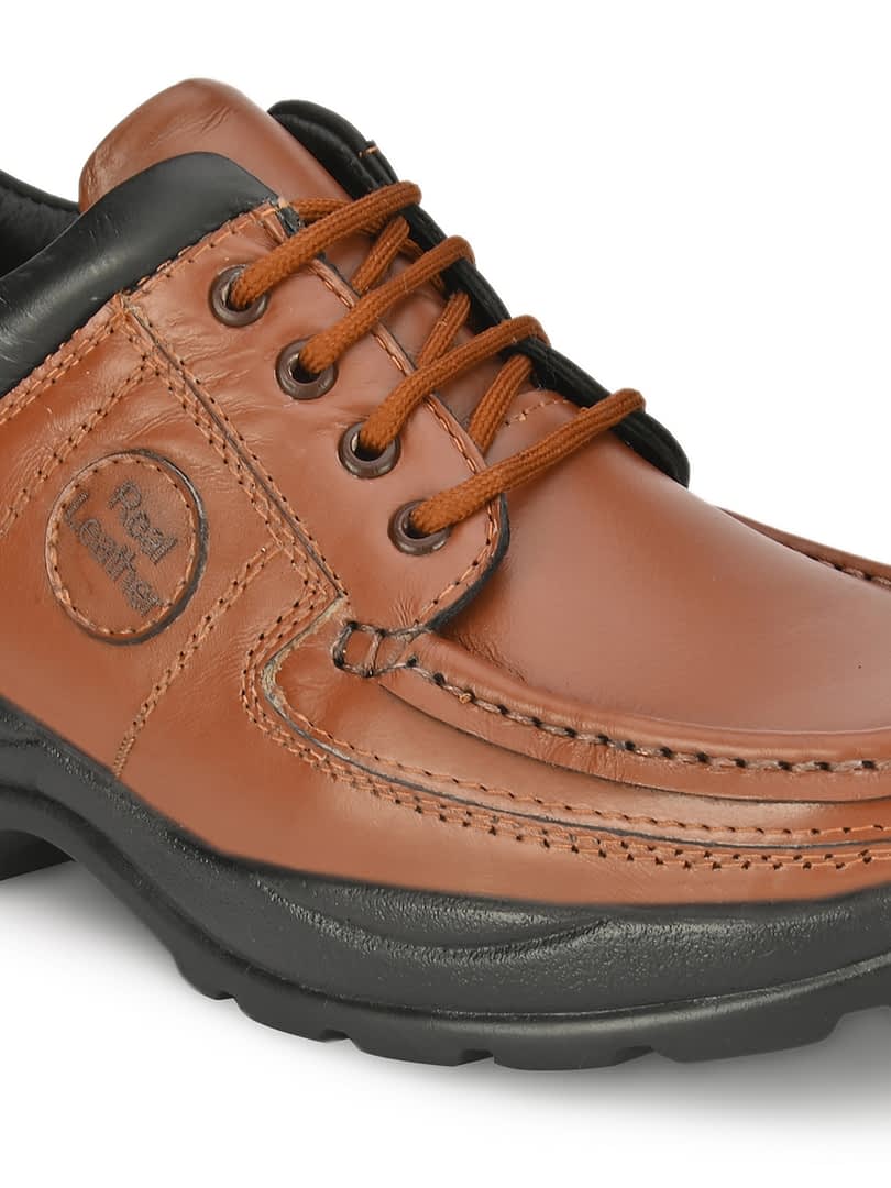 Fashion Victim Men Tan Leather Shoes