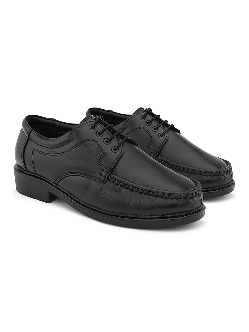 Fashion Victim Men Textured Leather Formal Derbys