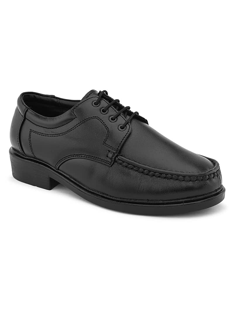 Fashion Victim Men Textured Leather Formal Derbys