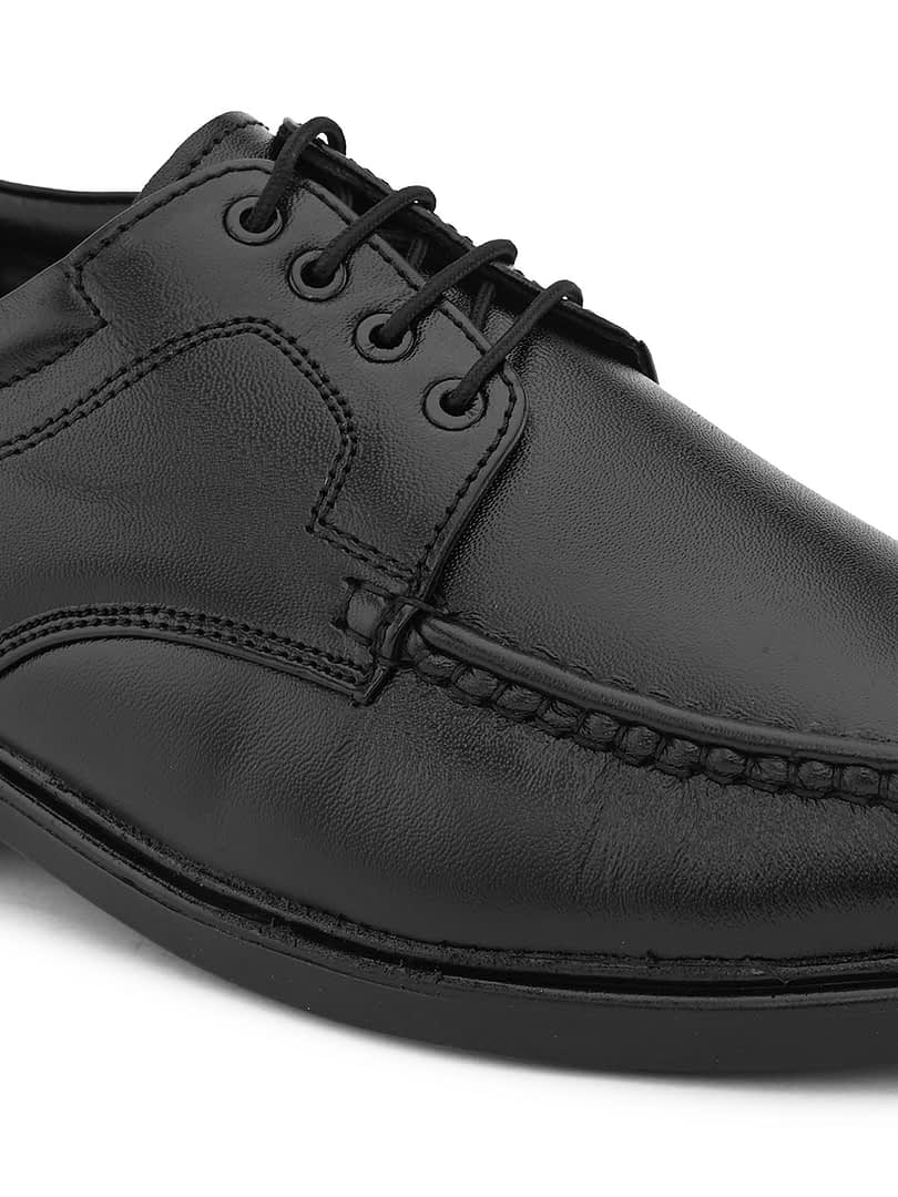 Fashion Victim Men Textured Leather Formal Derbys