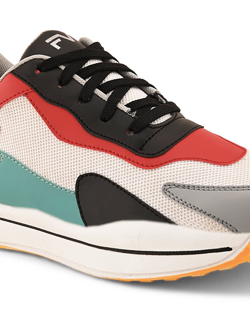 Fashion Victim Fashion Victim Men White Colorblock Sneakers