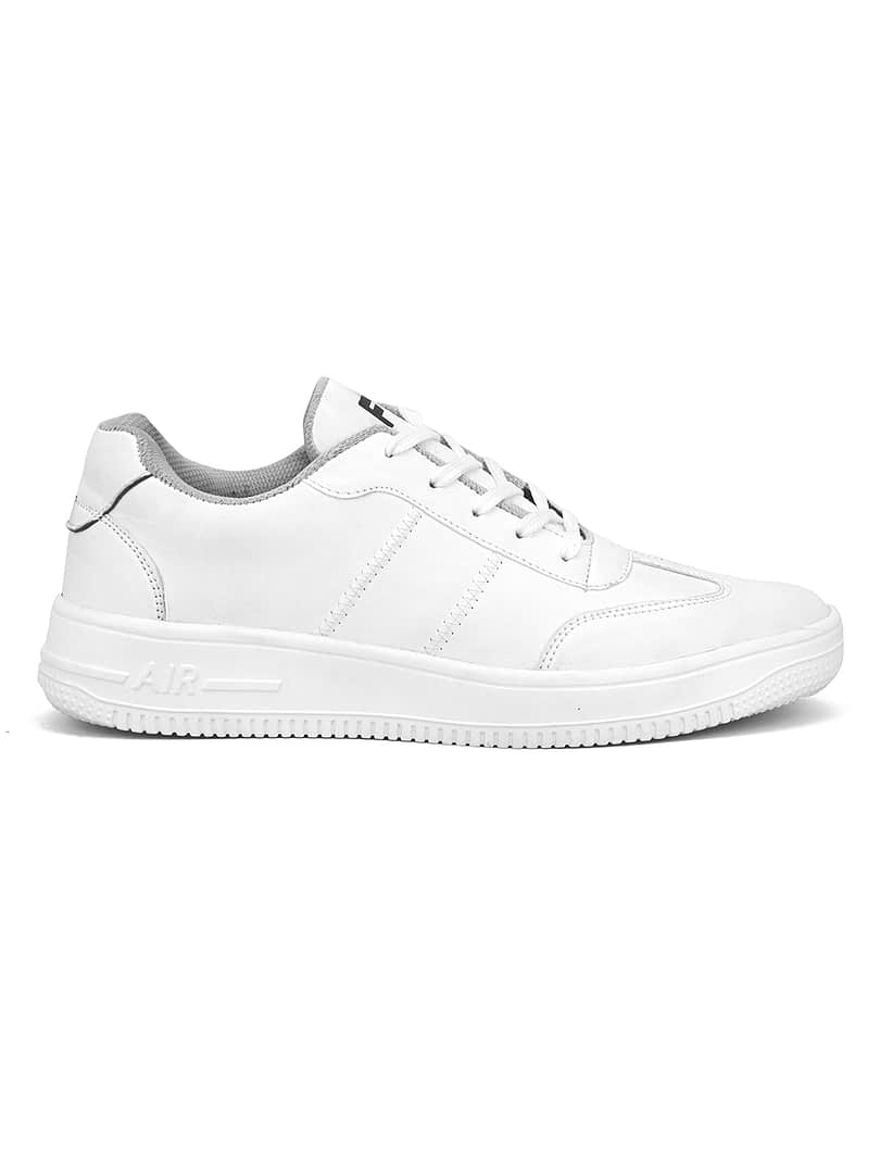 Fashion Victim Men White Perforations Sneakers