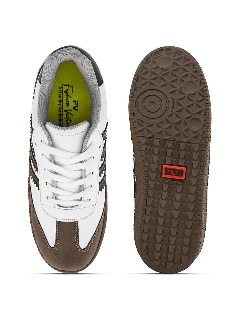 Fashion Victim White Comfort Sneakers