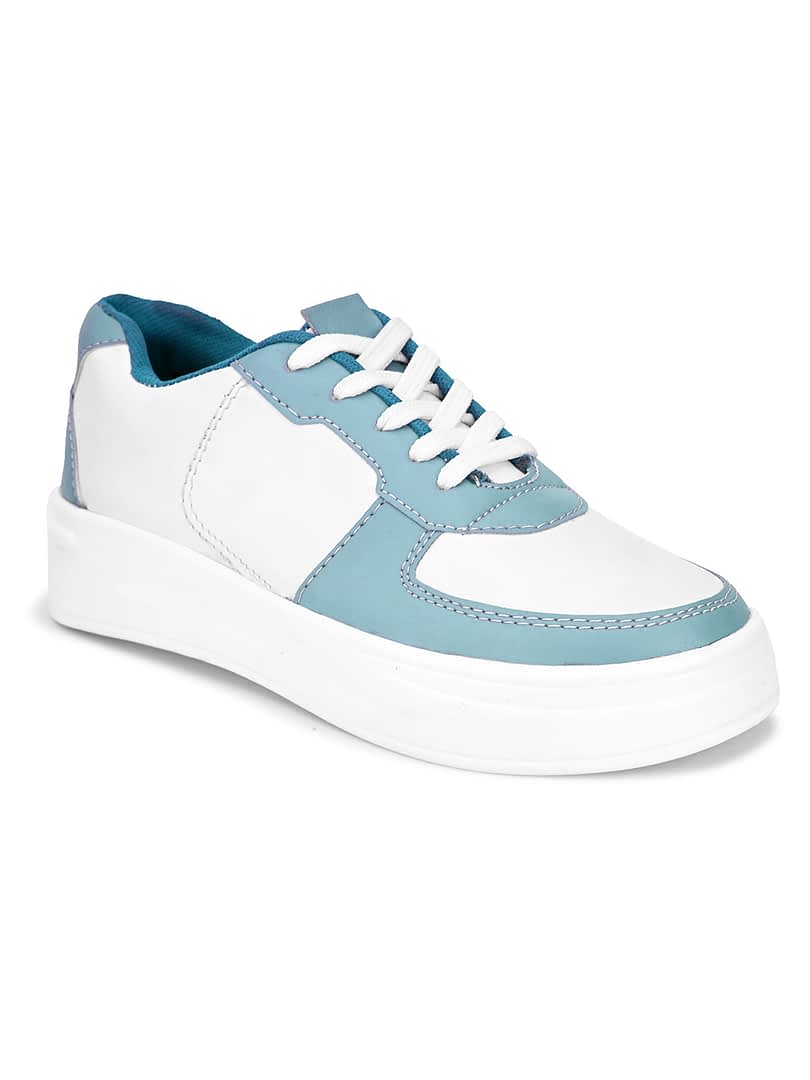 Fashion Victim Women Blue Colourblocked Sneakers
