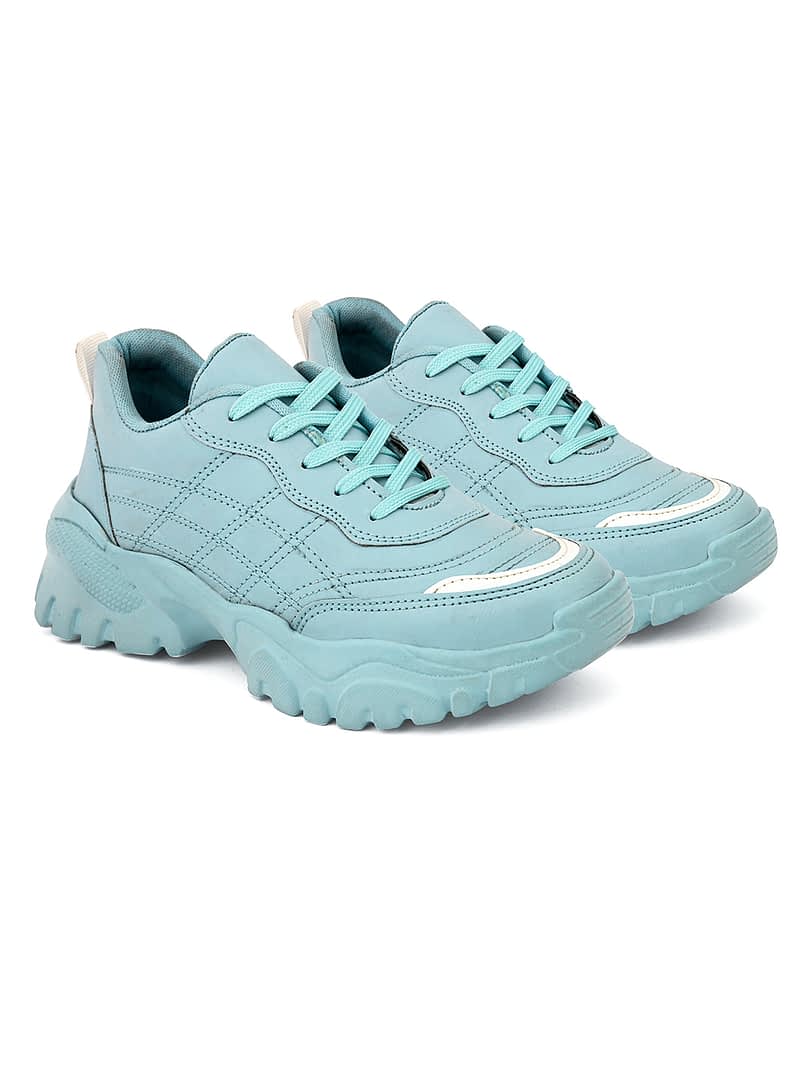 Fashion Victim Women Blue Sneakers