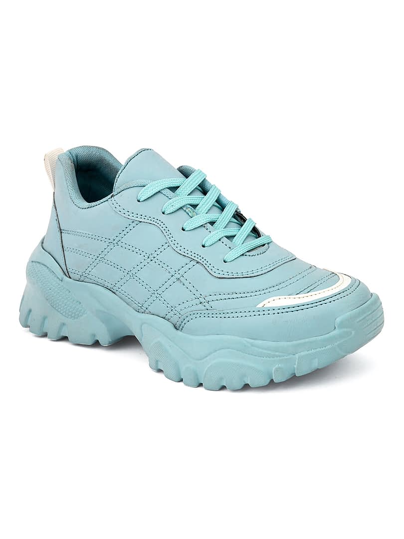 Fashion Victim Women Blue Sneakers
