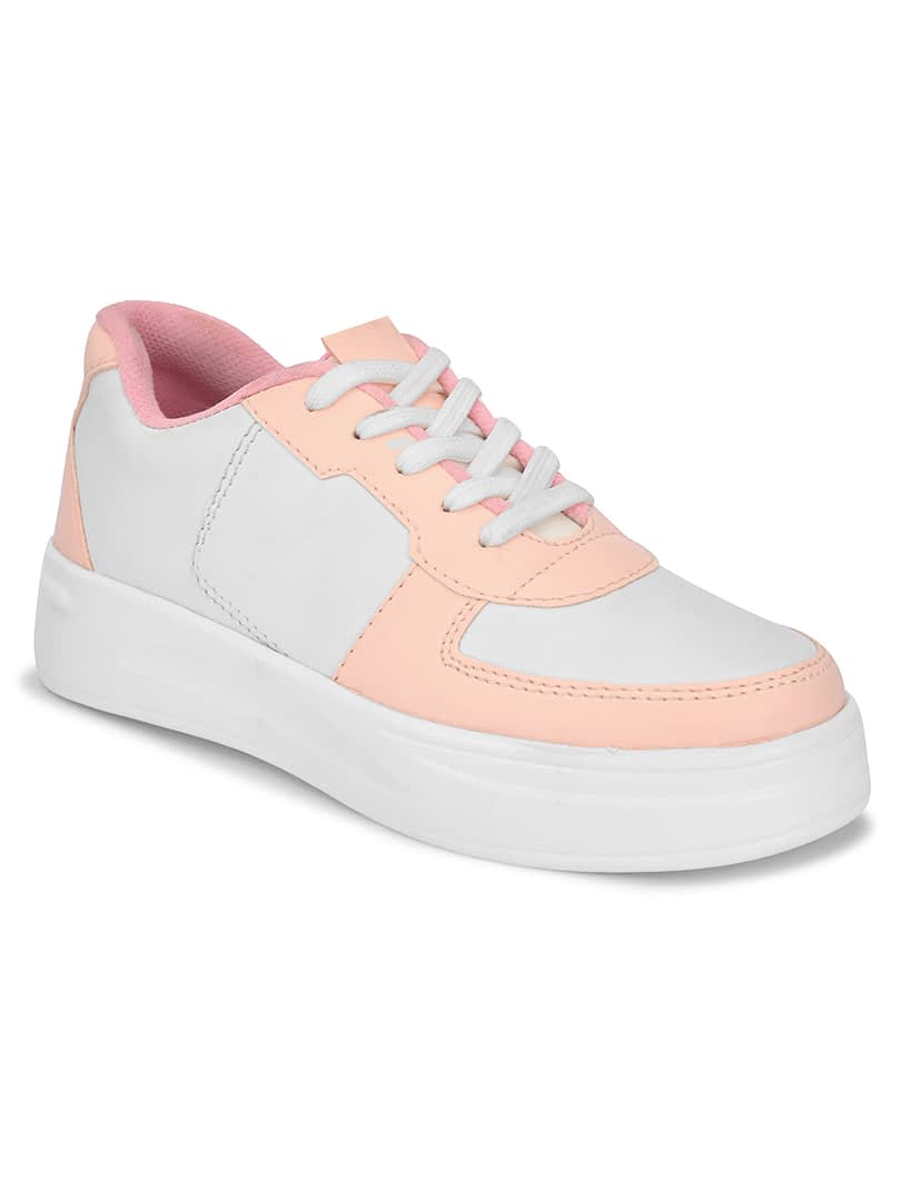 Fashion Victim Women Pink Colourblocked Sneakers