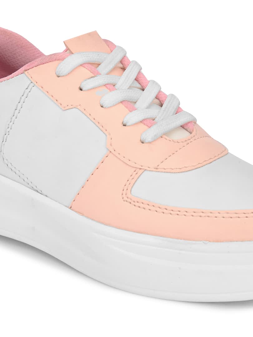Fashion Victim Women Pink Colourblocked Sneakers