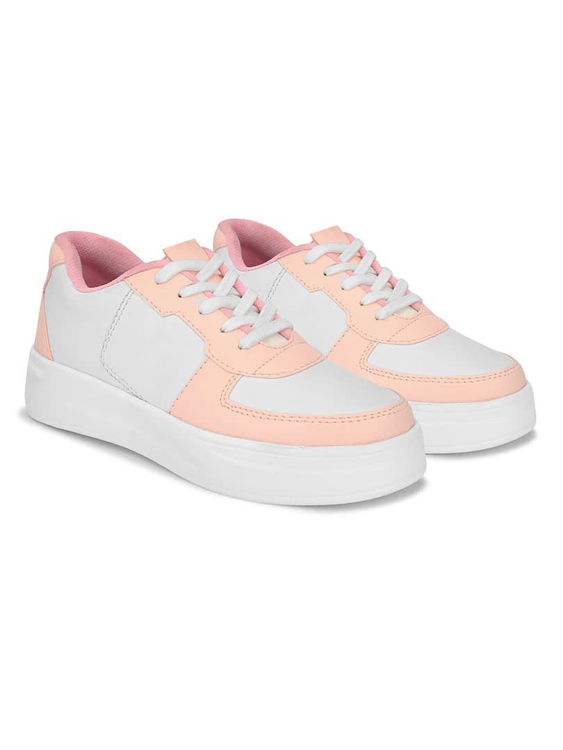 Fashion Victim Women Pink Colourblocked Sneakers