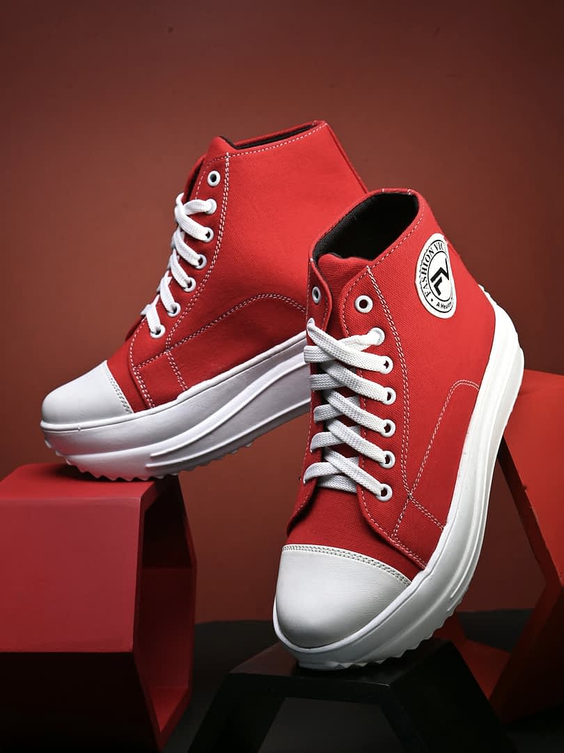fashion victim Women Red Lightweight Sneakers