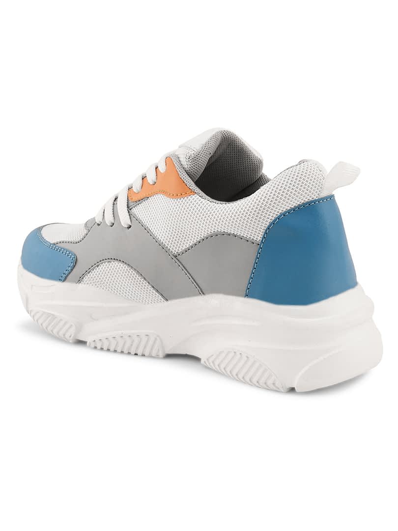 Fashion Victim Fashion Victim Women White Colorblocked Sneakers