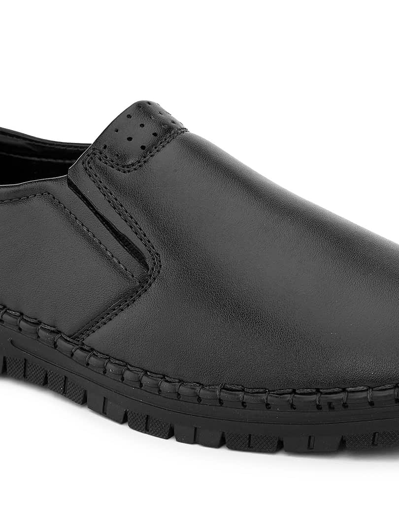 Fashion Victim Men Black Office Wear Semi-Formal Shoes