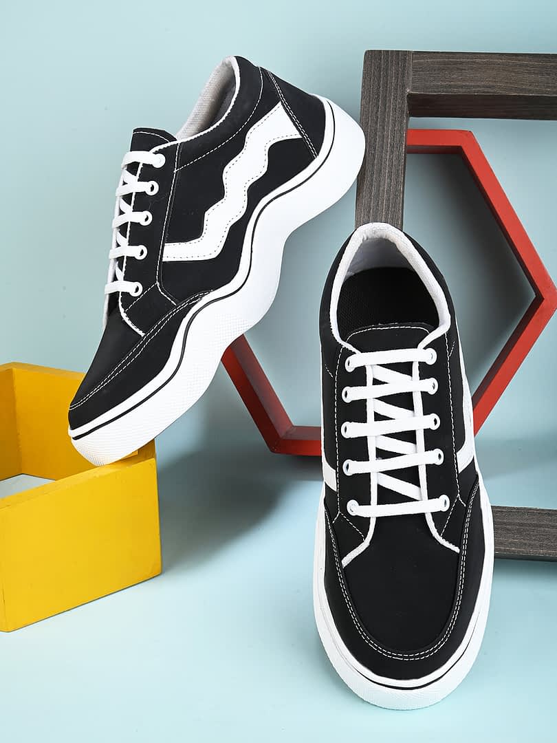 fashion victim Men Colourblocked Casual Canvas Comfort Insole Contrast Sole Sneakers