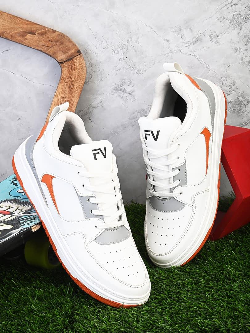 fashion victim Men Colourblocked Lightweight Memory Foam Insole Sneakers