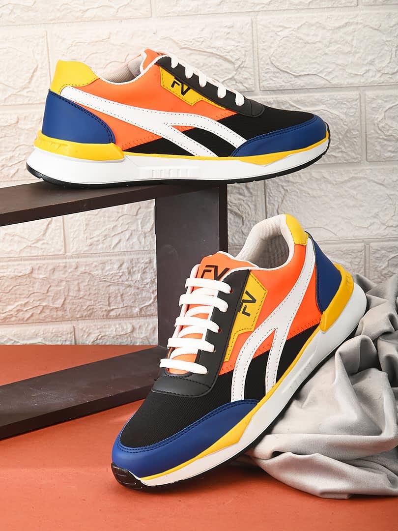 fashion victim Men Colourblocked Lightweight Sneakers