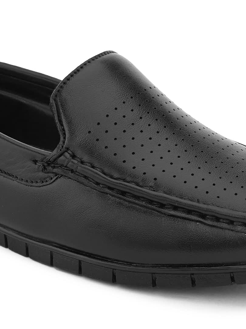 Fashion Victim Men Genuine Leather Slip On Loafer Shoes