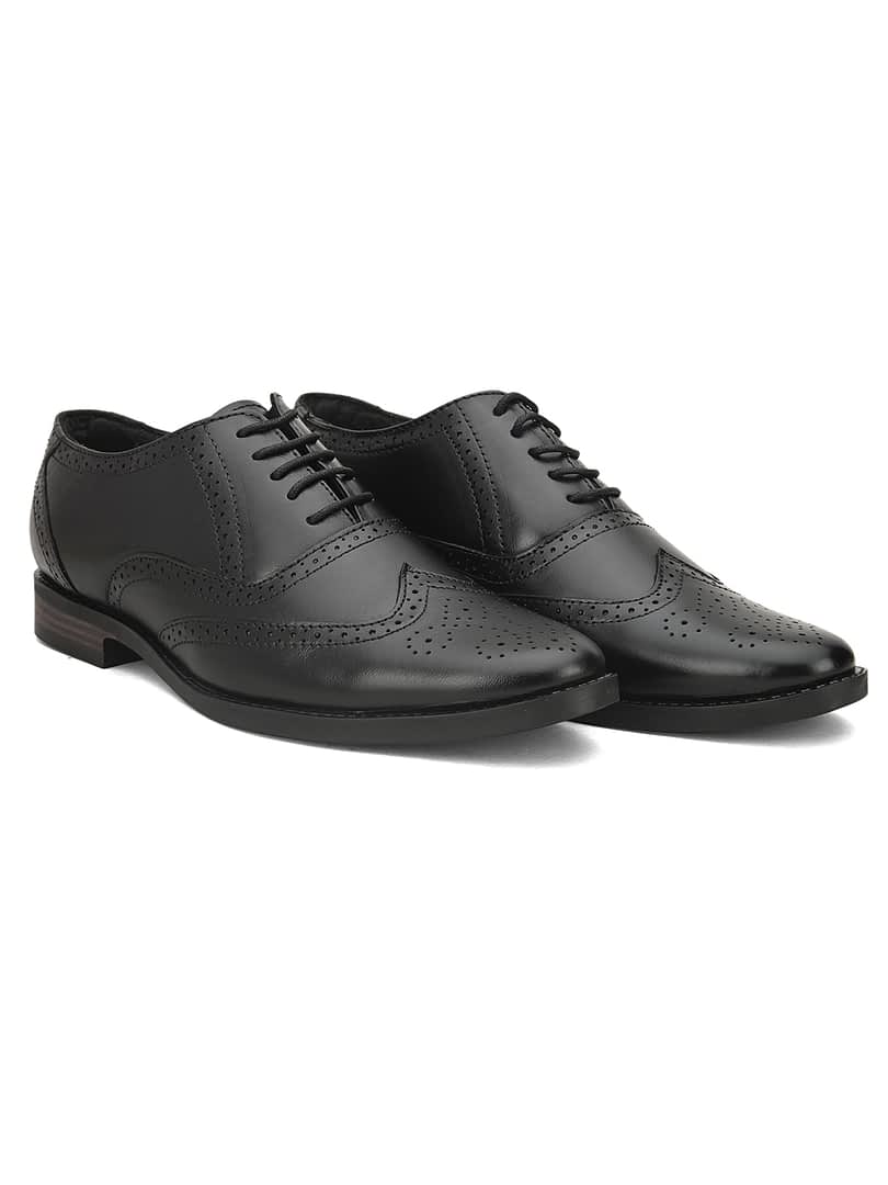 Fashion Victim Men Genuine Leather Textured Formal Brogues