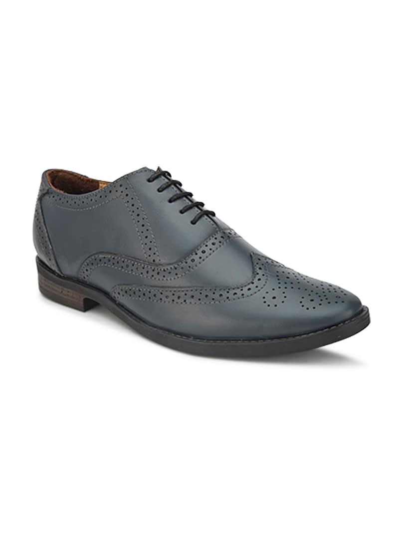 Fashion Victim Men Genuine Leather Textured Formal Brogues
