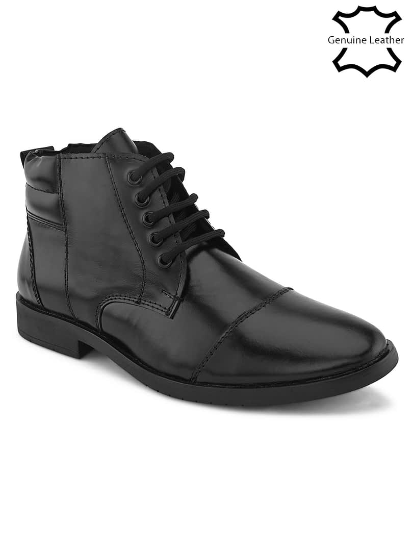 Fashion Victim Men Leather Mid-Top Regular Boots( UK6-UK12)