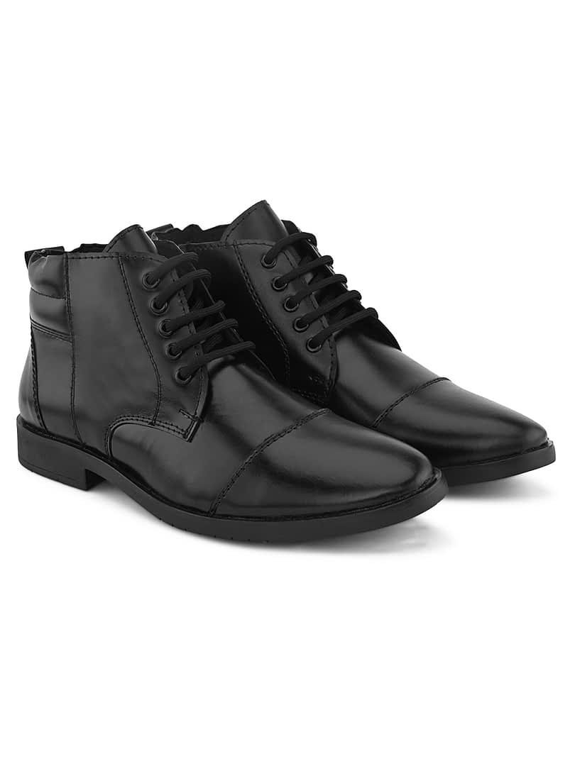 Fashion Victim Men Leather Mid-Top Regular Boots( UK6-UK12)