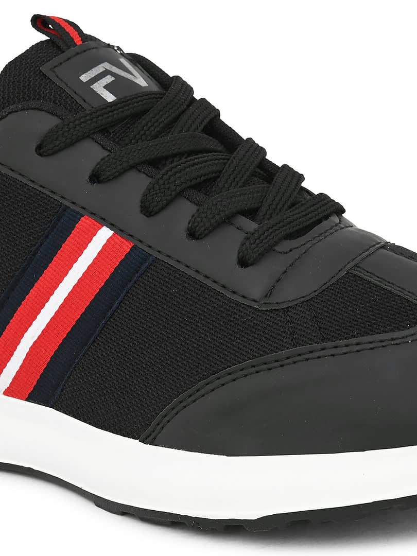 Fashion Victim Men Lightweight Mesh Memory Foam Insole Contrast Sole Sneakers