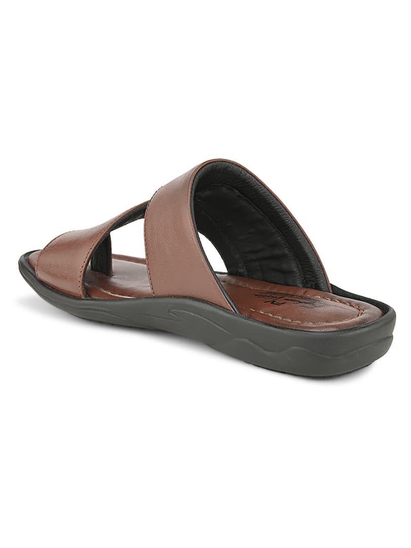 Fashion Victim Men Open One Toe Leather Comfort Sandals