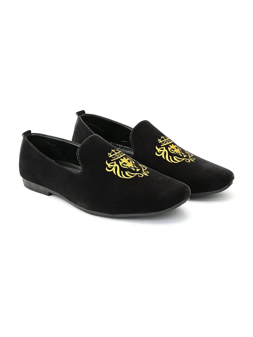 Fashion Victim Men Printed Lightweight Velvet Loafers