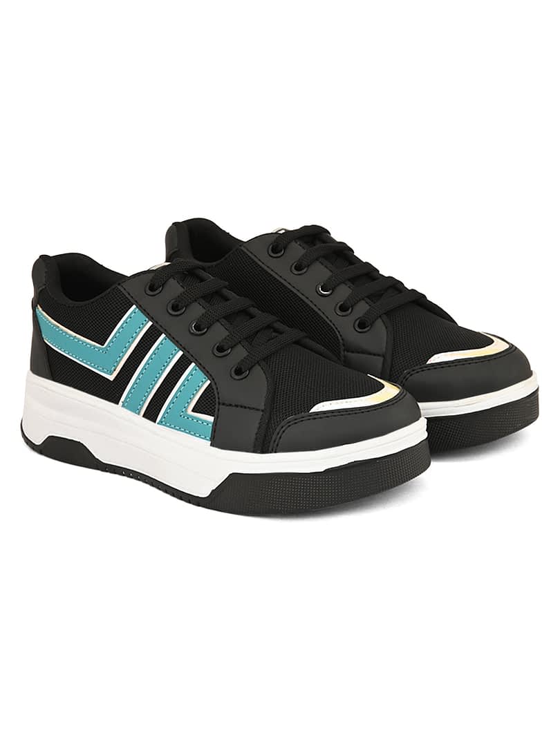Fashion Victim Women Striped Lightweight Mesh Sneakers
