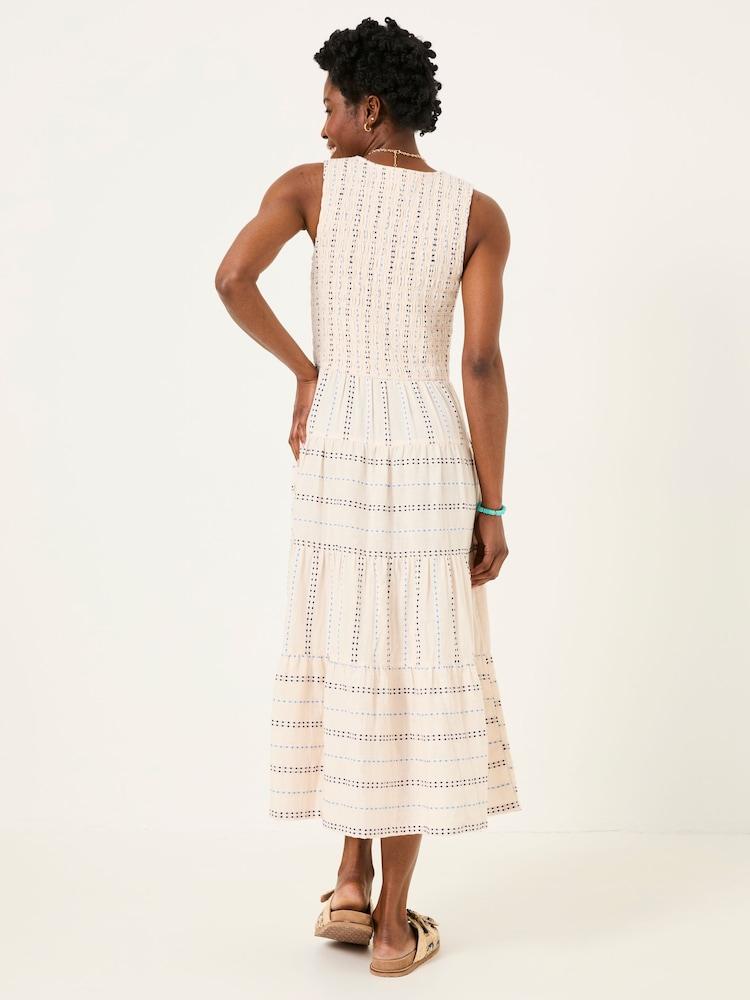 Fat Face Ariana Multi Tiered Stripe 100% Cotton Dress