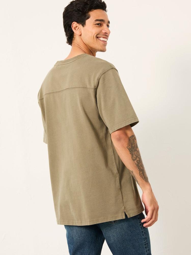 Fat Face Arne Green Haze Arne Heavyweight Relaxed Fit Tshirt