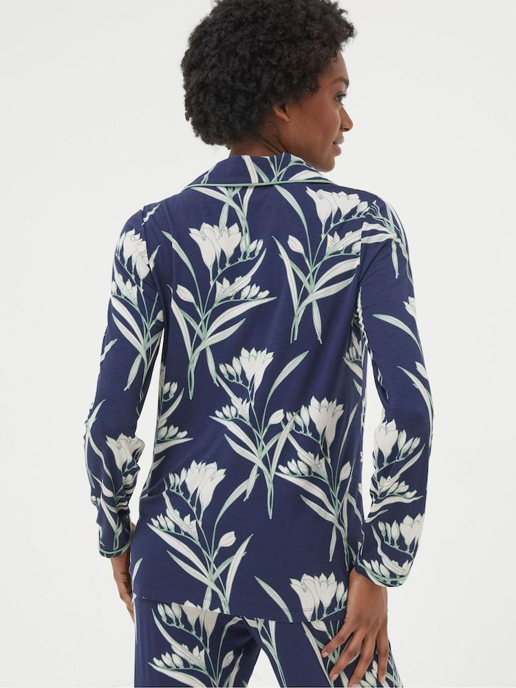 Fat Face Blue Spring Blooms Jersey Pyjama Nightshirt