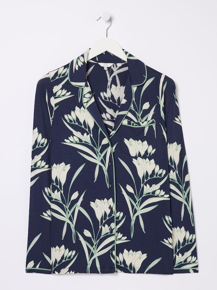 fat face Blue Spring Blooms Jersey Pyjama Nightshirt