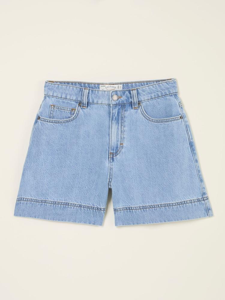fat face Broadway Light Vintage Blue 100% Cotton Denim Shorts