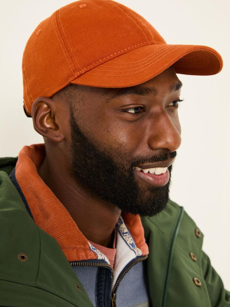 Fat Face Burnt Orange 100% Cotton Canvas Baseball Cap